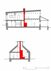 Ellement, Víkendový dům Velké Karlovice, řezy – foto