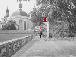 Umělecké dílo pro park na Karlově, Praha, 2023