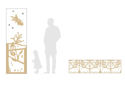 Návrh prvků do interiéru pro MŠ Šternberk 