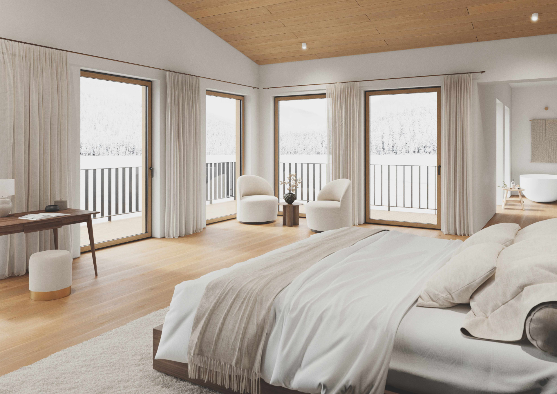 Společnost Schüco představuje nová designová okna s dřevěným dekorem