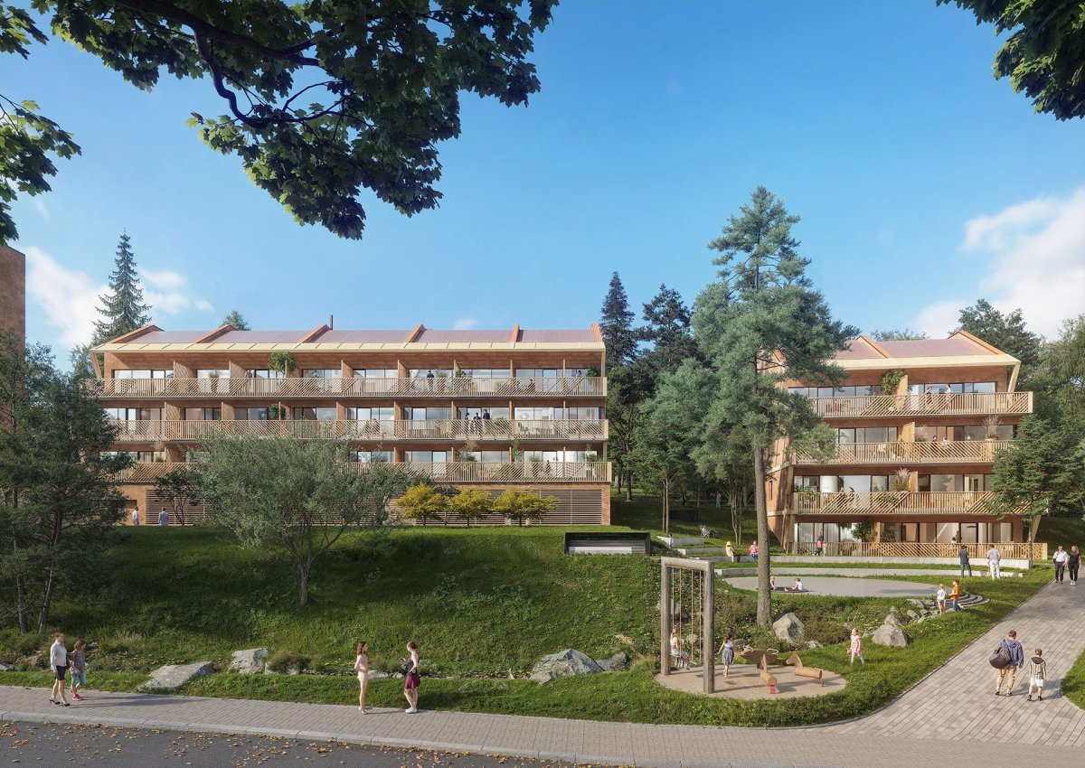 Vizualizace nové výstavby Korzo Lipno