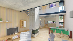 Na předměstí desetitisícového západočeského města roste moderní rodinný dům. Za jeho architekturou stojí Petr Sladký, projekční část zajistila kancelář AW Projekt. (na obrázku vizualizace)