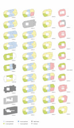 Bytová věž Norra Tornen ve Stockholmu, schéma
