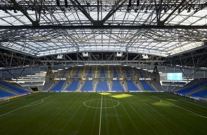 Astana stadion, Tabanlioglu Architects, Astana, Kazachstán, FOTO