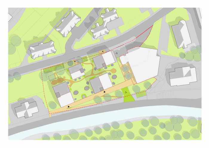 Aparthotel Sv. Vavřinec v Peci pod Sněžkou, ov-a/Jiří Opočenský, Štěpán Valouch, situace