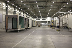 2A Design, Flying Box Villa, tovární prefabrikace kontejnerů – foto