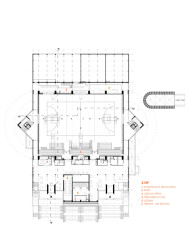 City Campus Ostrava, Zázemí sportu a behaviorálního zdraví, ATELIER SIMONA GROUP: Půdorys 2NP