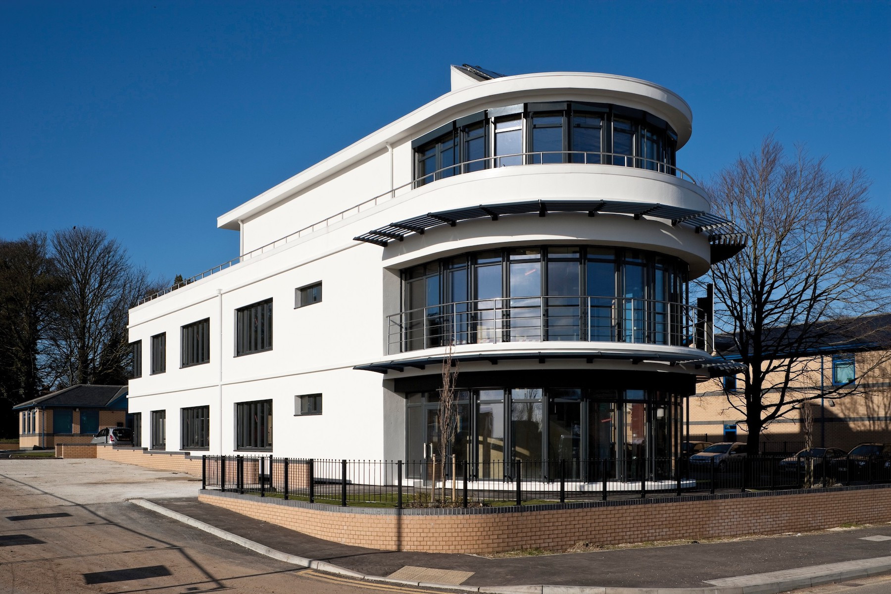 Omítka StoLotusan na Beechwood Business Park Offices v anglickém Doveru
