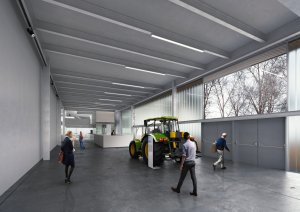 Návrh přestavby pavilonu Z na Výstavišti v Českých Budějovicích, A8000.
