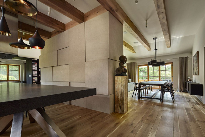 beef, Interiér vily v Průhonicích – foto