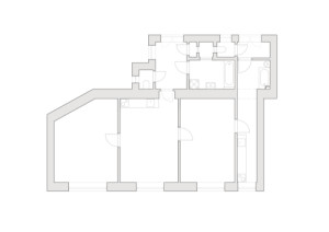 Původní stav (Byt Bulharská; Anna Koukolová architekti)
