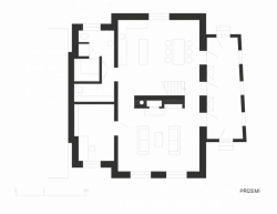 SKUPINA, Dům ve Strašnicích, půdorys 1. NP– foto