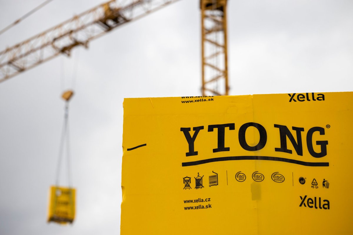 Tvárnice Ytong pro bytový dům Michalovce