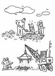 0,5 Studio, „Ztracený nábytek “ pro Rohanské nábřeží, proces výroby – foto