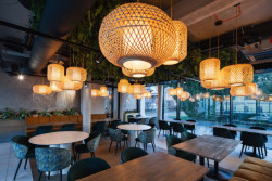 Restaurace Villy Fitz. (Villa Fitz v Rokycanech, Luni architekti)