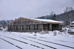 Rekonstrukce lokomotivní výtopny Kořenov, foto z průběhu rekonstrukce, ALEJ
