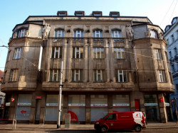 Současný prostor obnoveného SVU Mánes, palác Diamant v Lazarské v Praze, foto