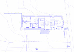 Vesnický dům, půdorys 1NP, ORA