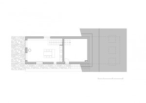 Rodinný dům v Úněticích, půdorys 1 PP, Mimosa architekti