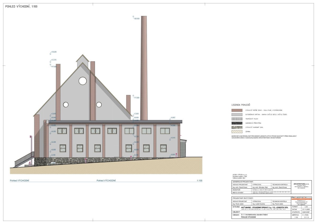 Huť Marie, Architektura s.r.o.: Pohled východ
