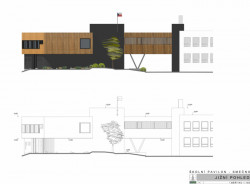 Pavilon ZŠ Smečno, LCArch s.r.o. - pohled jižní