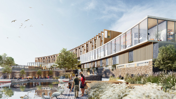 Revitalizace Podolského přístavu v Praze, vizualizace