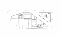 Vítězný návrh bytového domu v Ostravě, půdorys 2NP, Michal Palaščák, dílna.