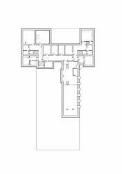Společenské a kulturní centrum Kuřim, ARCHTEAM, půdorys 1PP
