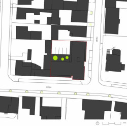 Polyfunkční dům Kvítková, situace, Chládek architekti