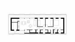 Dům v Křižánkách, Kuba a Pilař architekti, půdorys