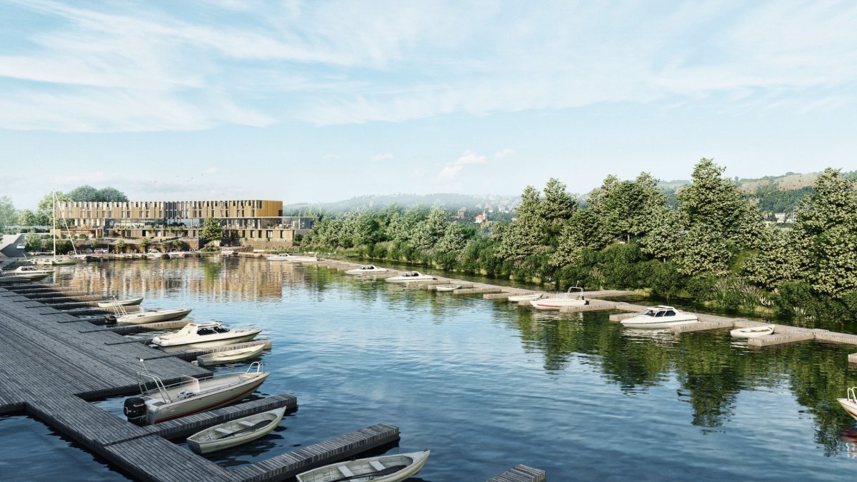 Revitalizace Podolského přístavu v Praze, vizualizace