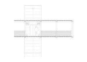 Lávka v Litomyšli od EHL & KOUMAR ARCHITEKTI: Detail podélný řez