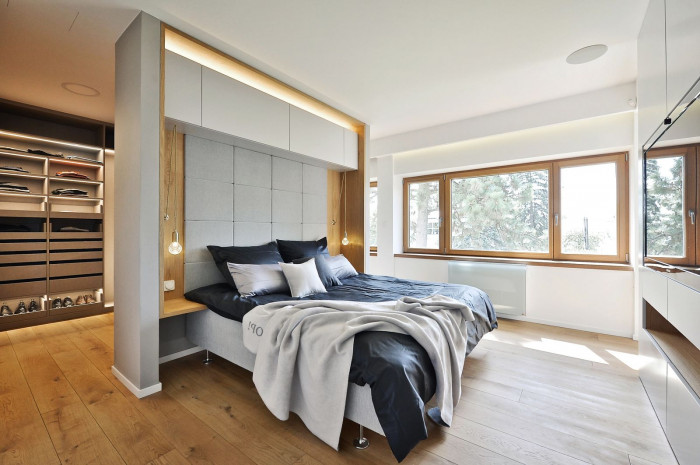 rekonstrukce vily Hanspaulka - ložnice, Veronika Pánková, foto