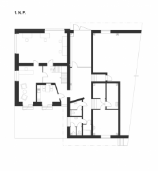 3+1 architekti, TRANSCO Děčín, rekonstrukce, půdorys 1. NP – foto
