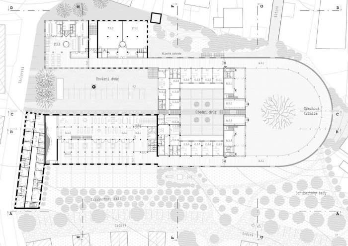 Vojtech Stoklasa, Hrádek nahoře i dole, půdorys 3. NP – foto