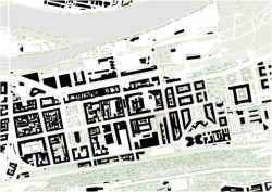 Bytový dům v Karlíně, schwarzplan, Barbora Červeňová