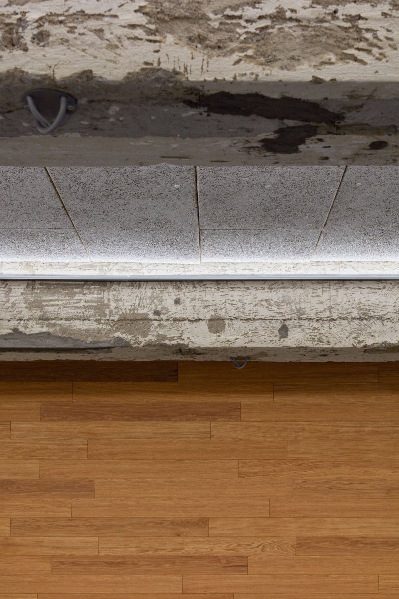 Detail stropu (Quis Yoga Studio v Praze-Petřinách, MENU architekti)