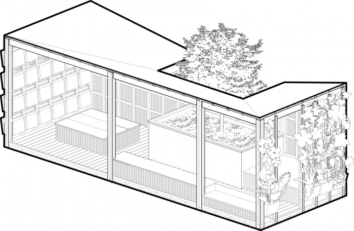 City Cell Prototype, KOGAA, axonometrie