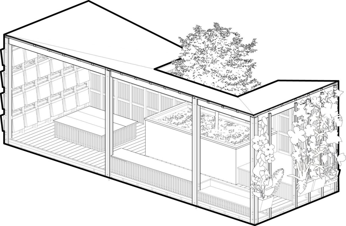City Cell Prototype, KOGAA, axonometrie