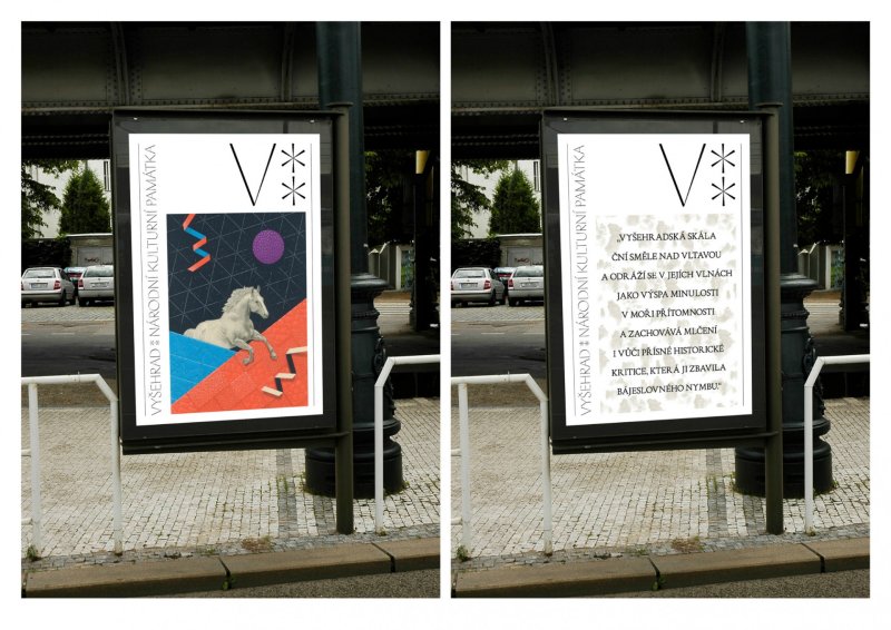 Nová vizuální identita Vyšehradu, Jan Matoušek a Miroko Maroko. Zdroj: CZECHDESIGN