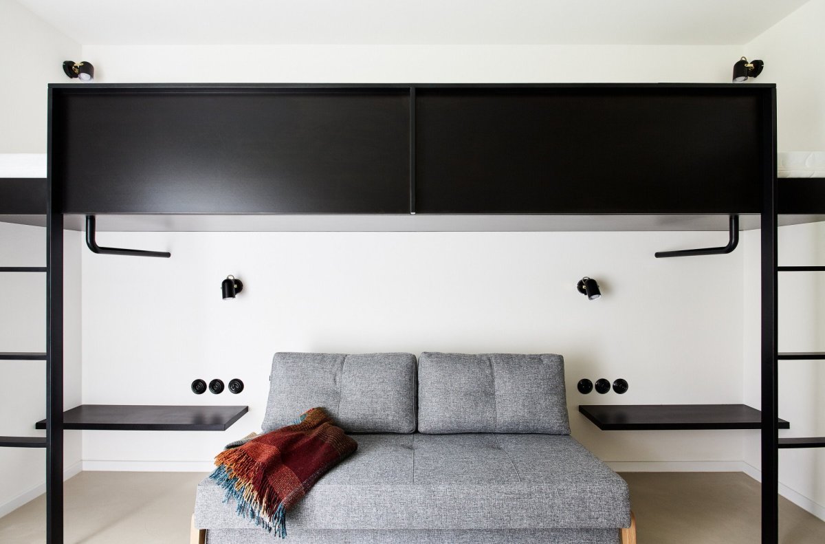 Víkendový apartmán v Jizerských horách navrhla architekta Markéta Bromová