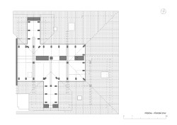 Půdní byt v kolonii Svoboda - Půdorys půda, původní stav