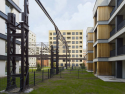 Oddělení veřejného prostoru (Rezidenční bydlení vzniklo z holešovického brownfieldu; A69 architekti)