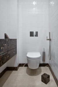 Pohled na WC (Byt Masna, Iva Hájková Studio)