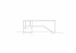 Ateliérový dům v Ratiboři, řez, studio OBJEKTOR