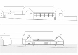 Sídlo firmy RenoEnergie, řez, ov-a