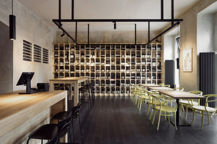 Vinotéka Vicino DiVino v Brně od edit! architects