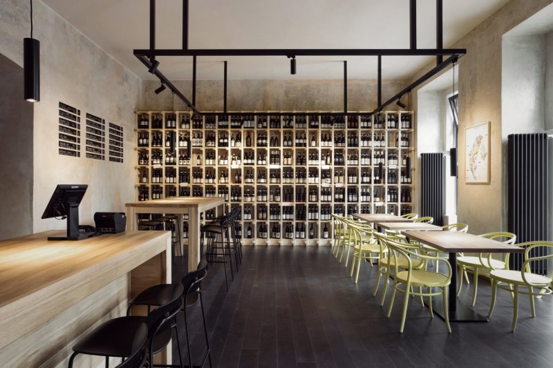 Vinotéka Vicino DiVino v Brně od edit! architects
