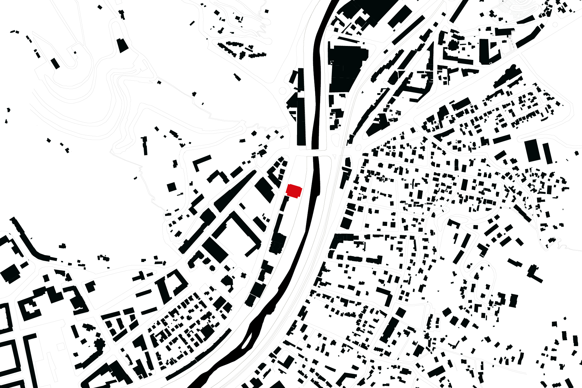 CAB ARCHITECTES, sportovní sál v Ariane, situace, výkres