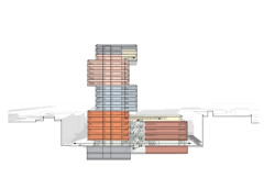 Řez (Centrum výpočetní a datové vědy Bostonské univerzity, KPMB Architects)